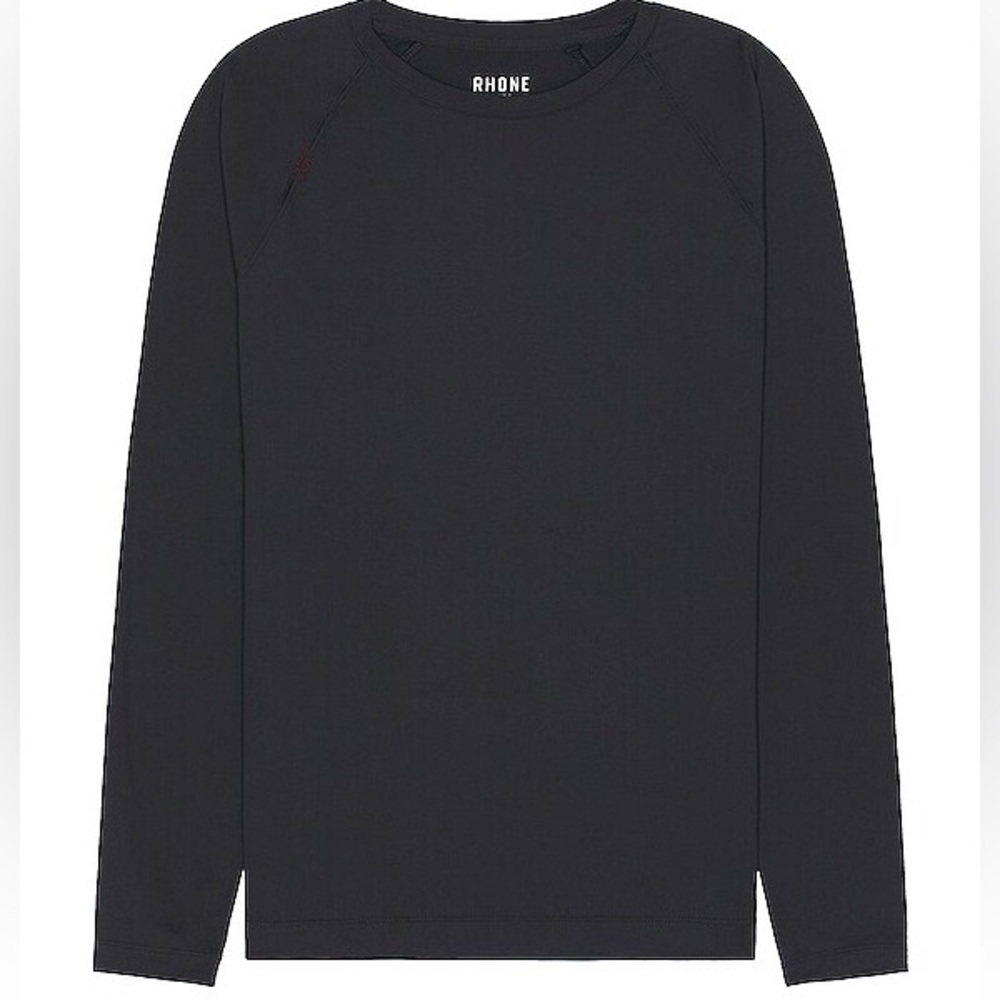 Rhone Men's Black Reign Long Sleeve Performance Shirt